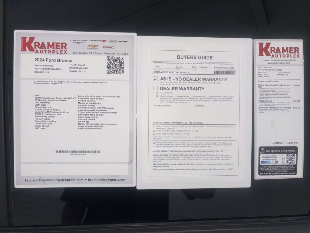 2024 Ford Bronco Badlands