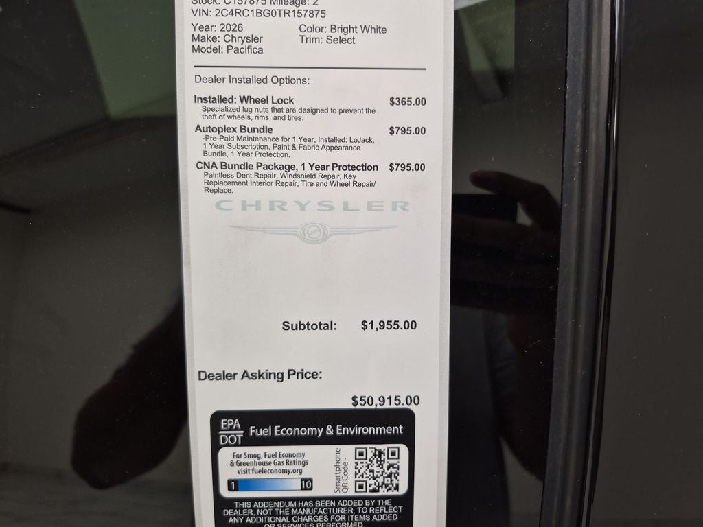 2026 Chrysler Pacifica Select