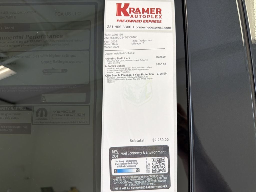 2026 RAM 3500 Tradesman