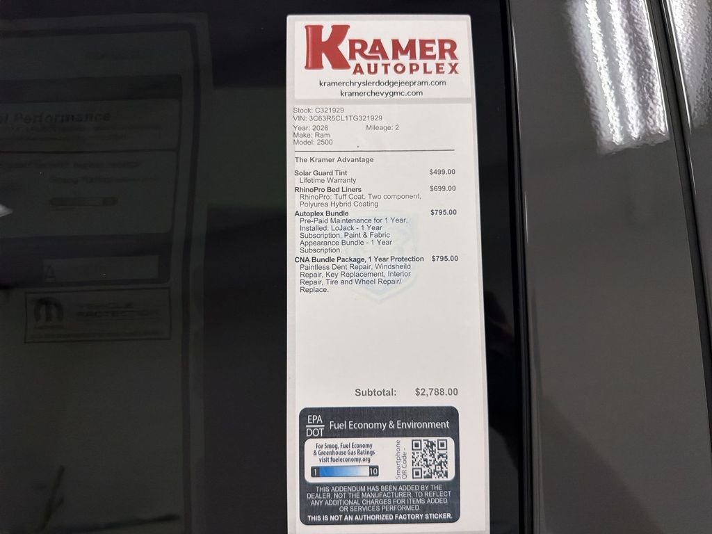 2026 RAM Ram 2500 Tradesman