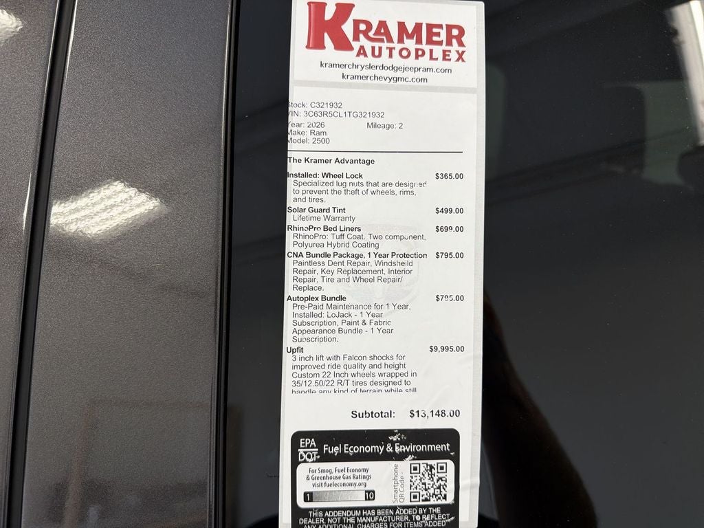 2026 RAM Ram 2500 Tradesman