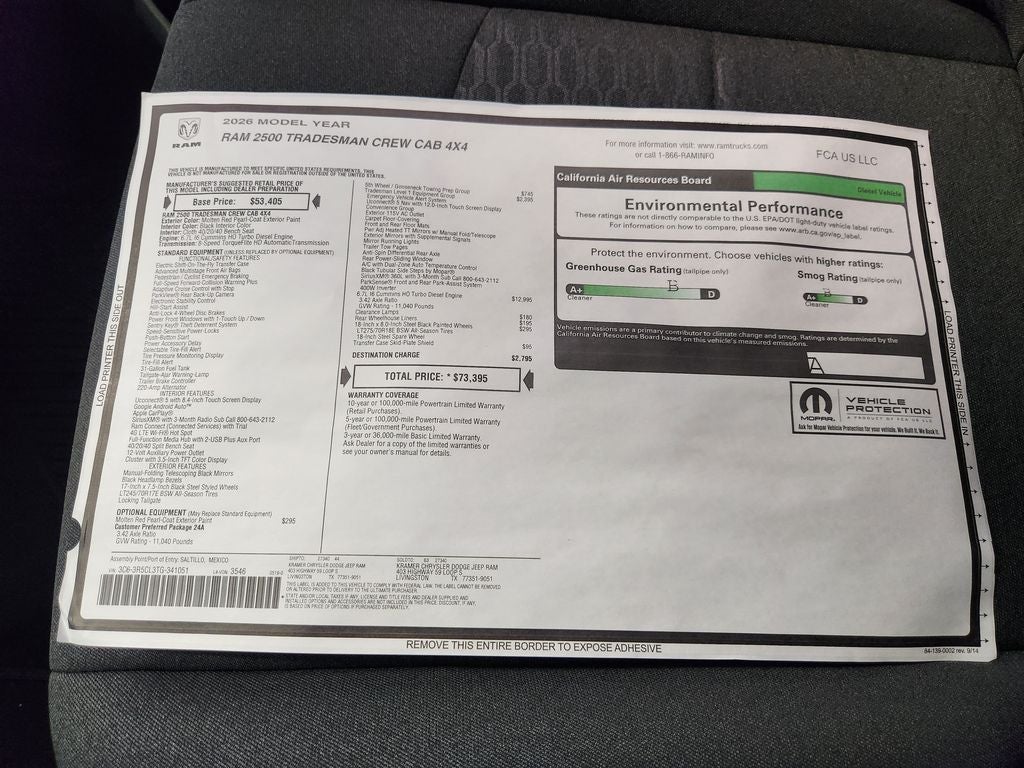 2026 RAM Ram 2500 Tradesman
