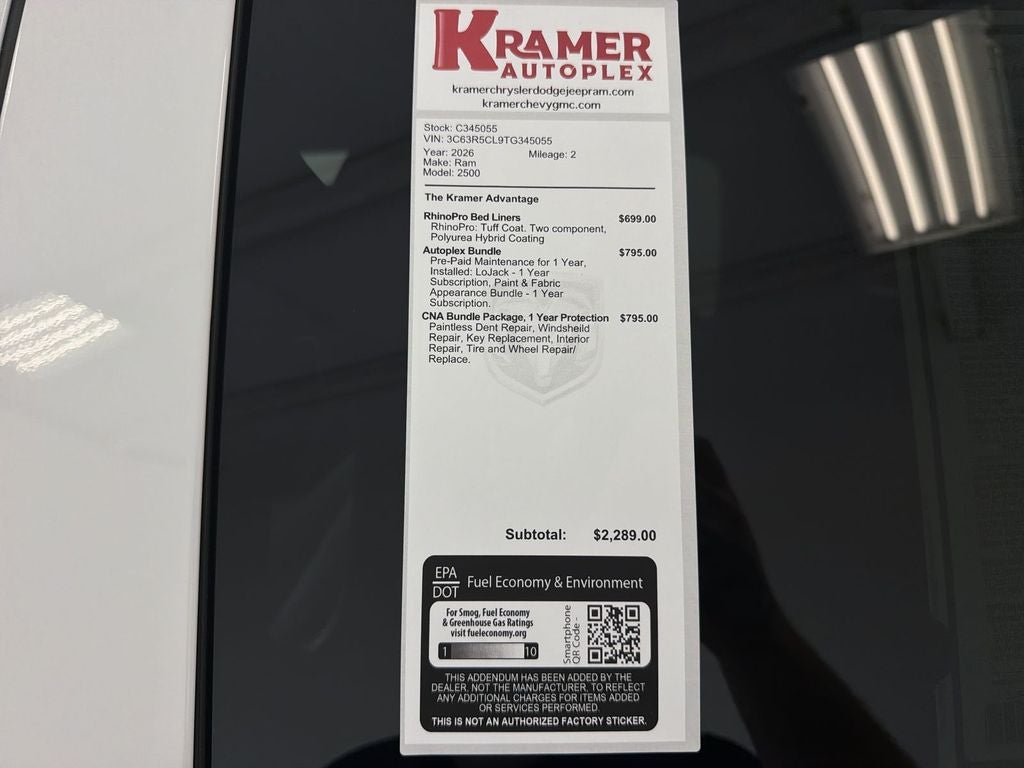 2026 RAM Ram 2500 Tradesman