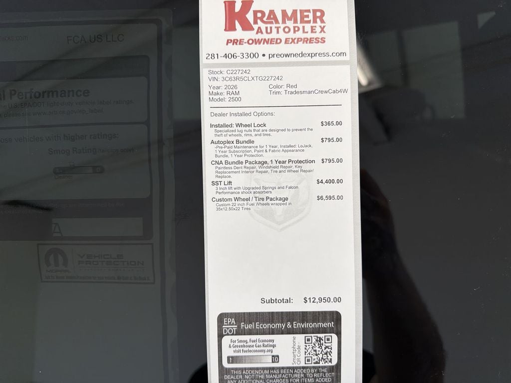 2026 RAM Ram 2500 Tradesman