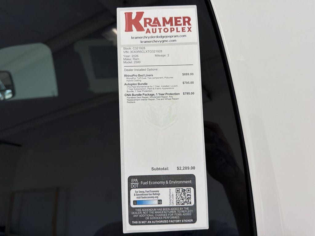 2026 RAM Ram 2500 Tradesman