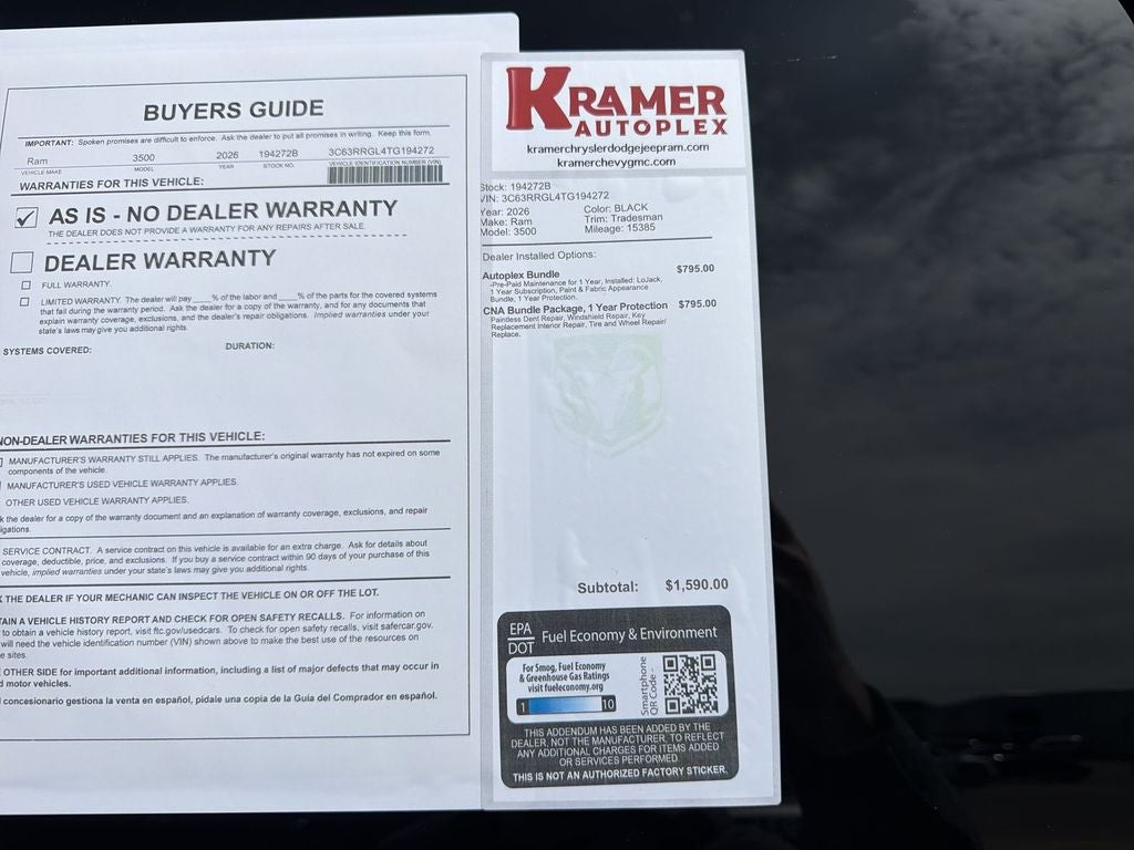 2026 RAM 3500 Tradesman