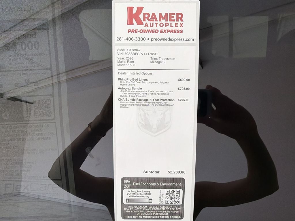 2026 RAM 1500 Tradesman