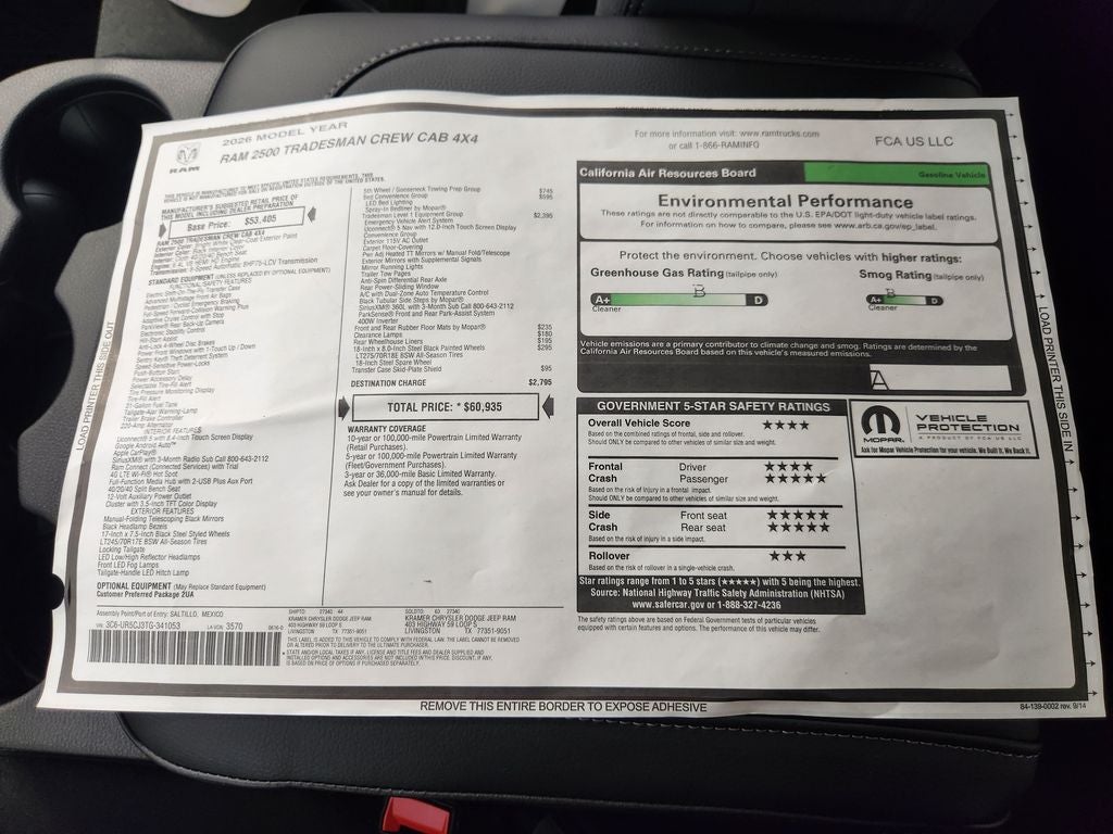 2026 RAM Ram 2500 Tradesman