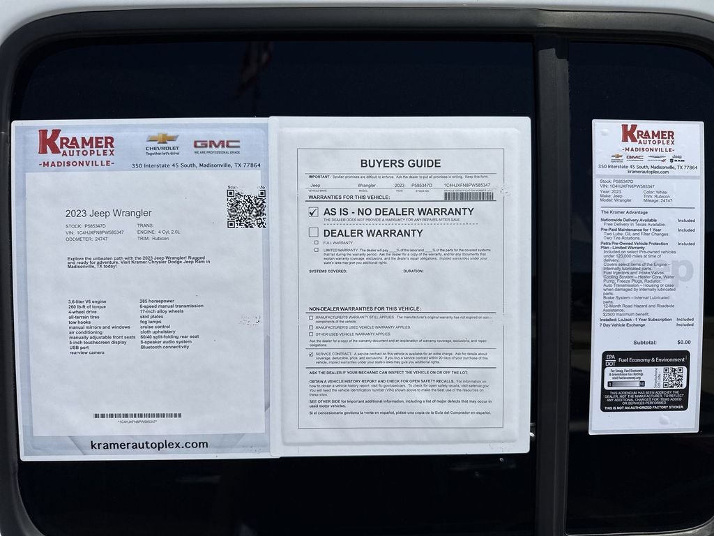 2023 Jeep Wrangler 4-Door Rubicon 4x4