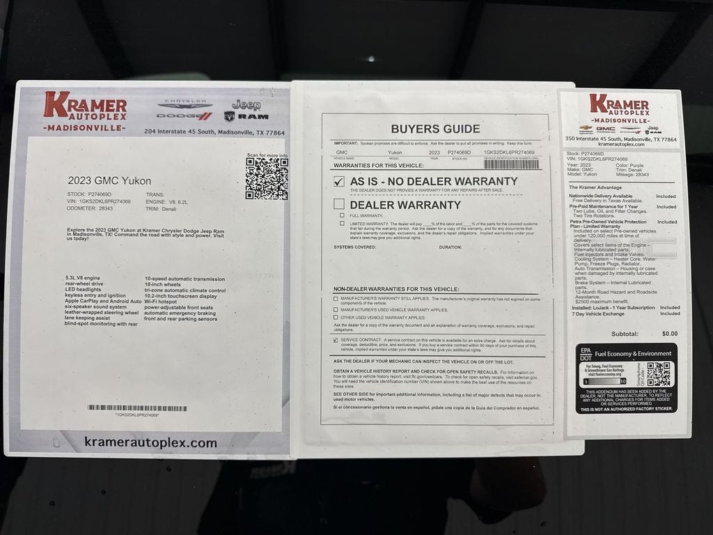 2023 GMC Yukon 4WD Denali