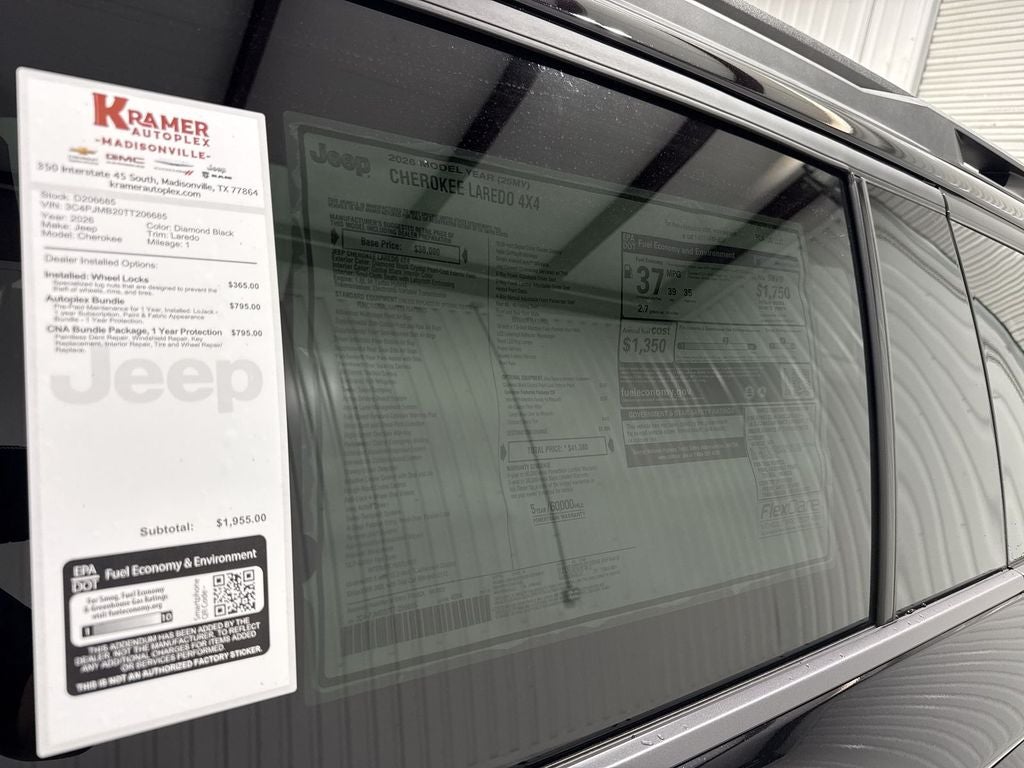 2026 Jeep Cherokee CHEROKEE LAREDO 4X4