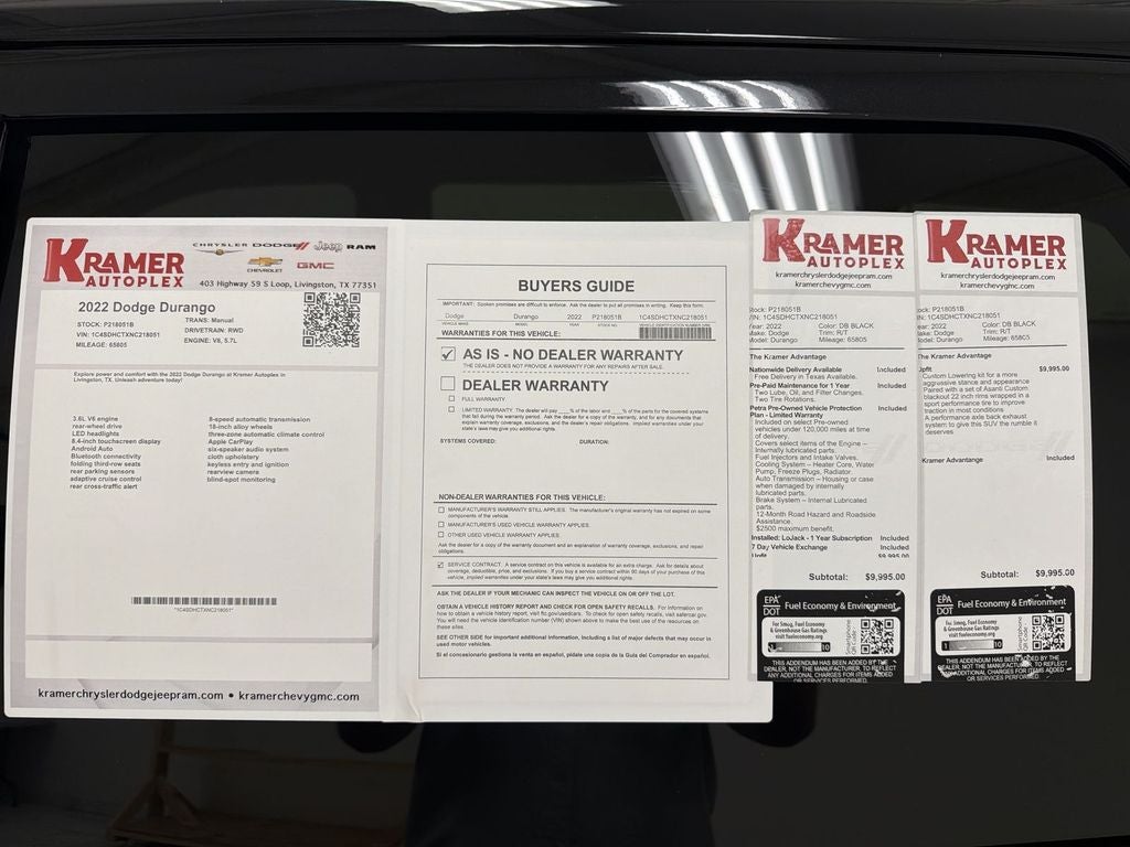 2022 Dodge Durango R/T RWD