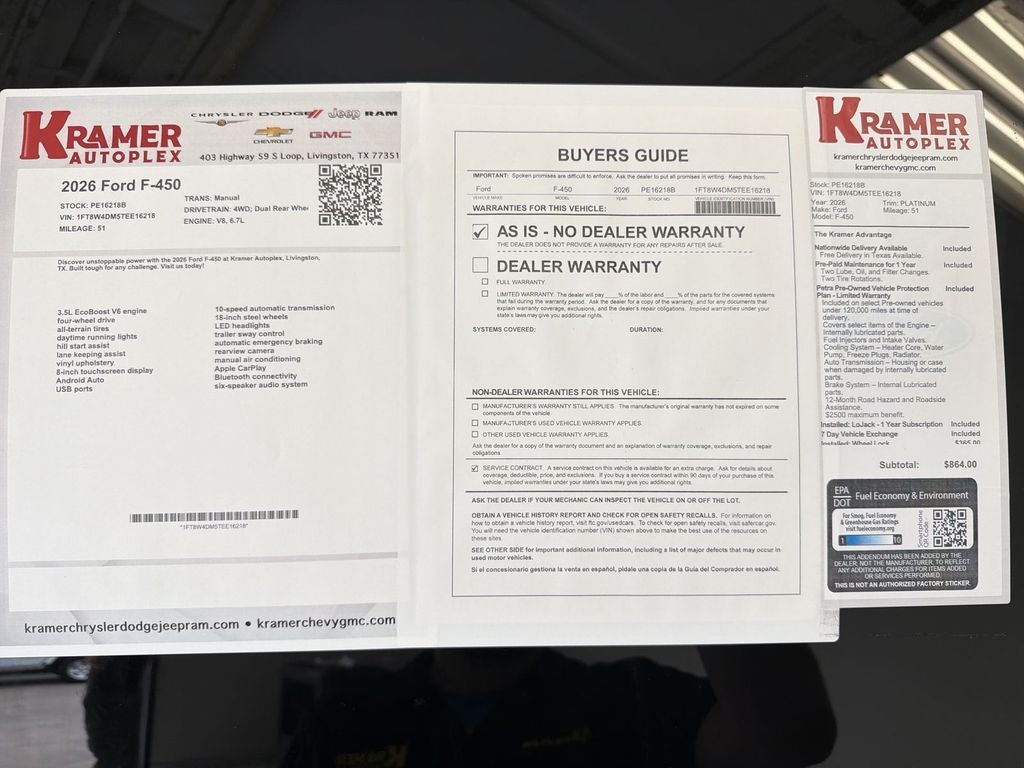 2026 Ford Super Duty F-450 DRW XL