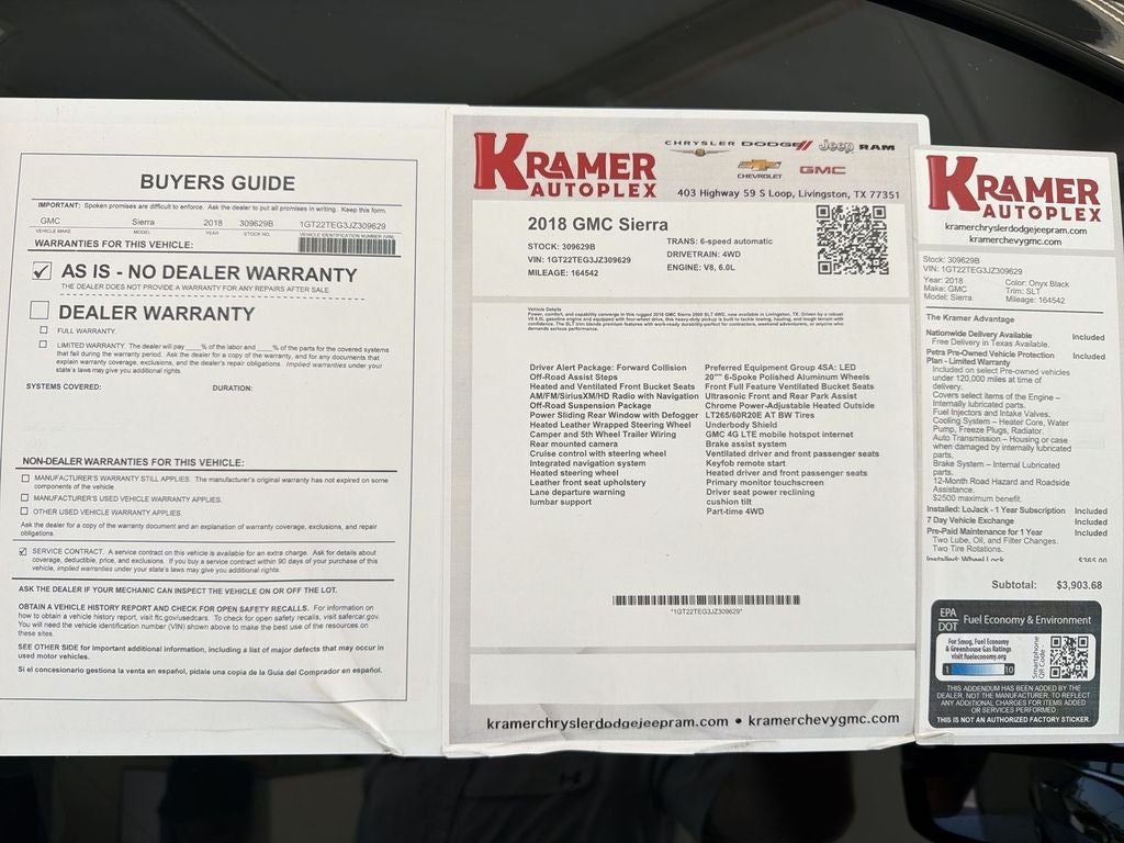 2018 GMC Sierra 2500 HD SLT