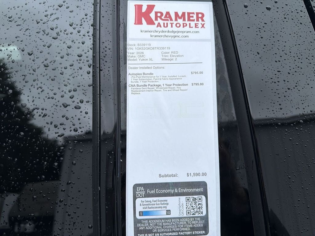 2026 GMC Yukon XL Elevation