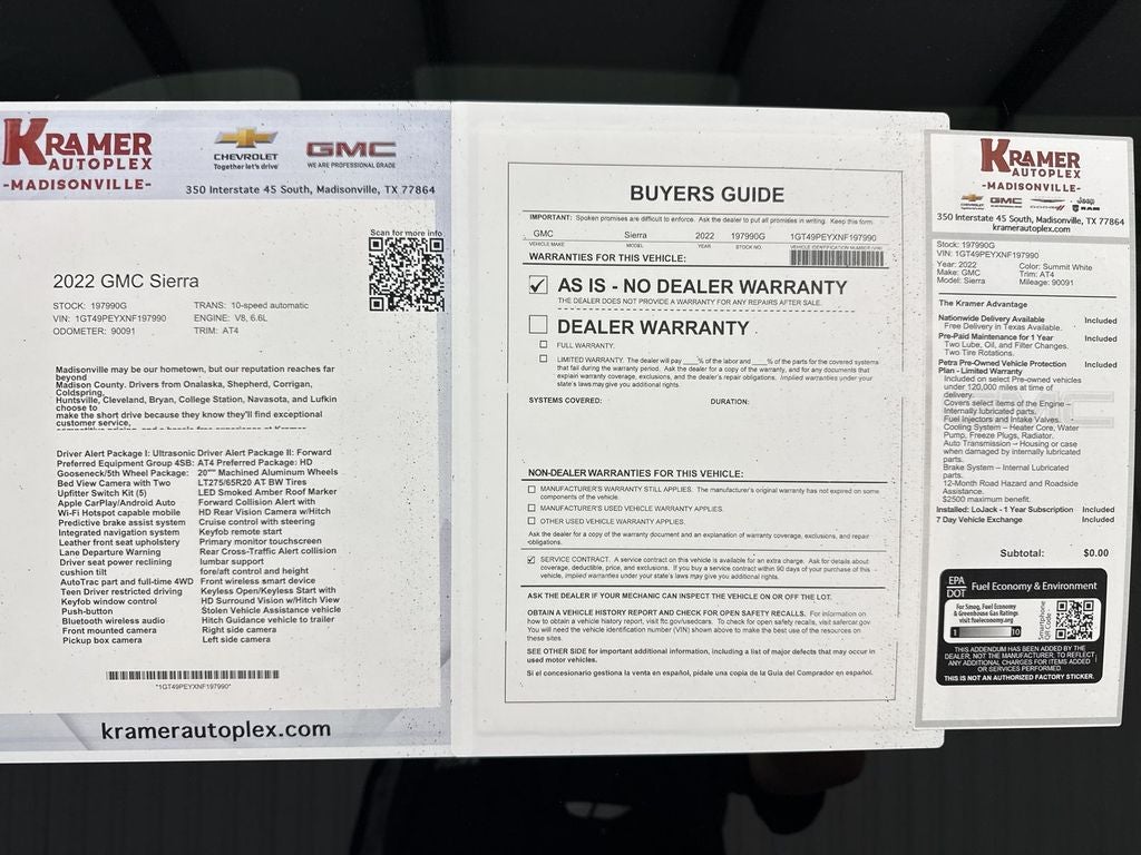 2022 GMC Sierra 2500 HD AT4