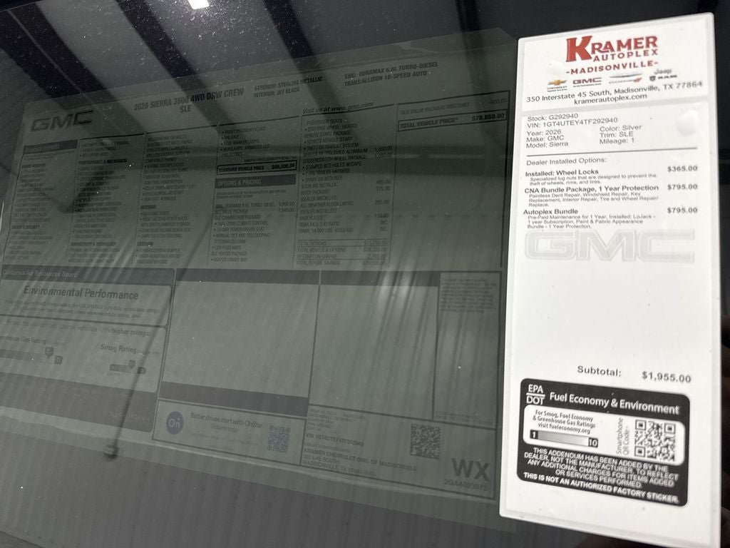 2026 GMC Sierra 3500 HD SLE DRW