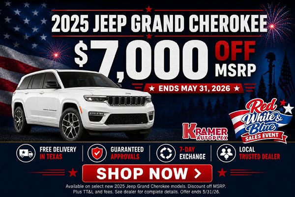 $7,000 Off 2025 Jeep Grand Cherokee