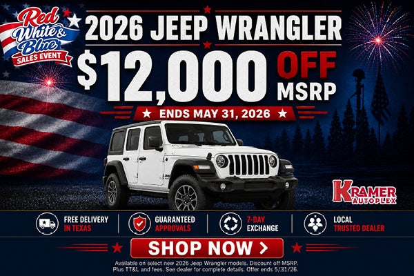 $12,000 Off 2026 Jeep Wrangler
