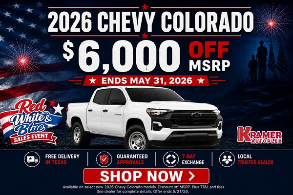 $6,000 Off 2026 Chevy Colorado