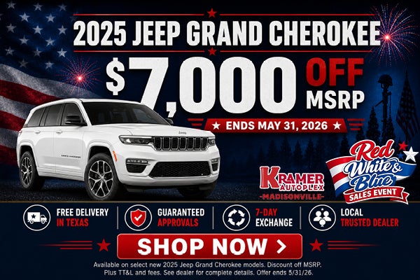 $7,000 Off 2025 Jeep Grand Cherokee