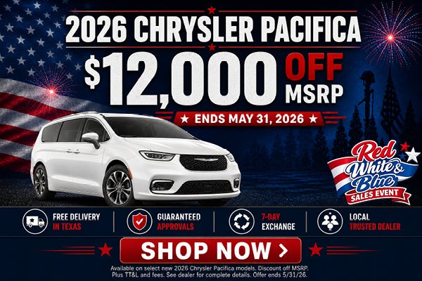 $12,000 Off 2026 Chrysler Pacifica