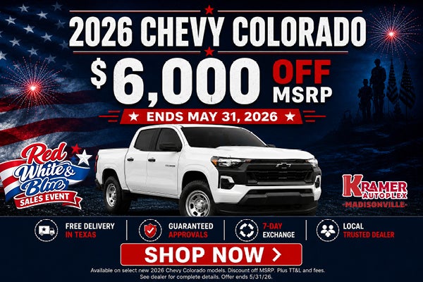 $6,000 Off 2026 Chevy Colorado