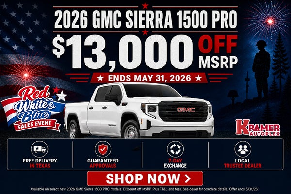 $13,000 Off 2026 GMC Sierra 1500 Pro