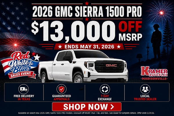 $13,000 Off 2026 GMC Sierra 1500 Pro