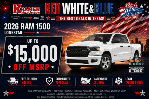 Kramer Autoplex July Incentives