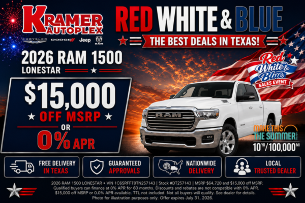 Kramer Autoplex July Incentives