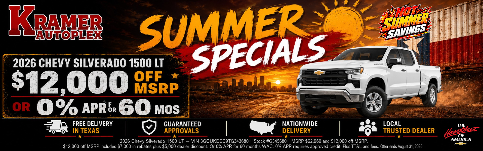 Kramer Autoplex August Incentives