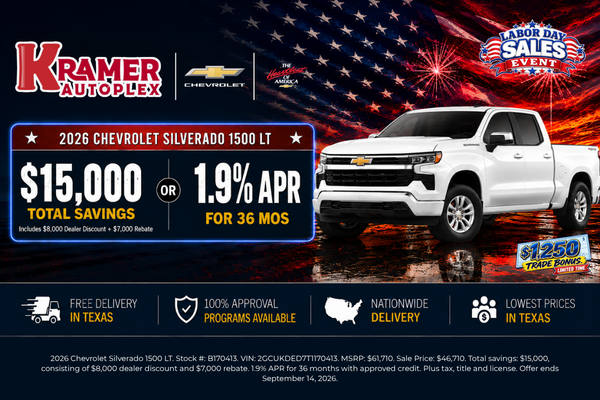 Kramer Autoplex September Incentives