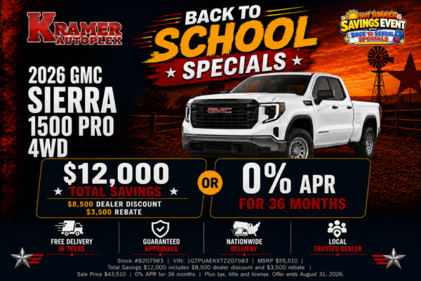Kramer Autoplex August Incentives