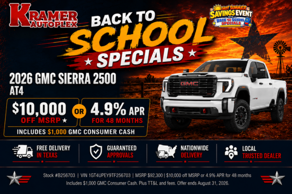 Kramer Autoplex August Incentives