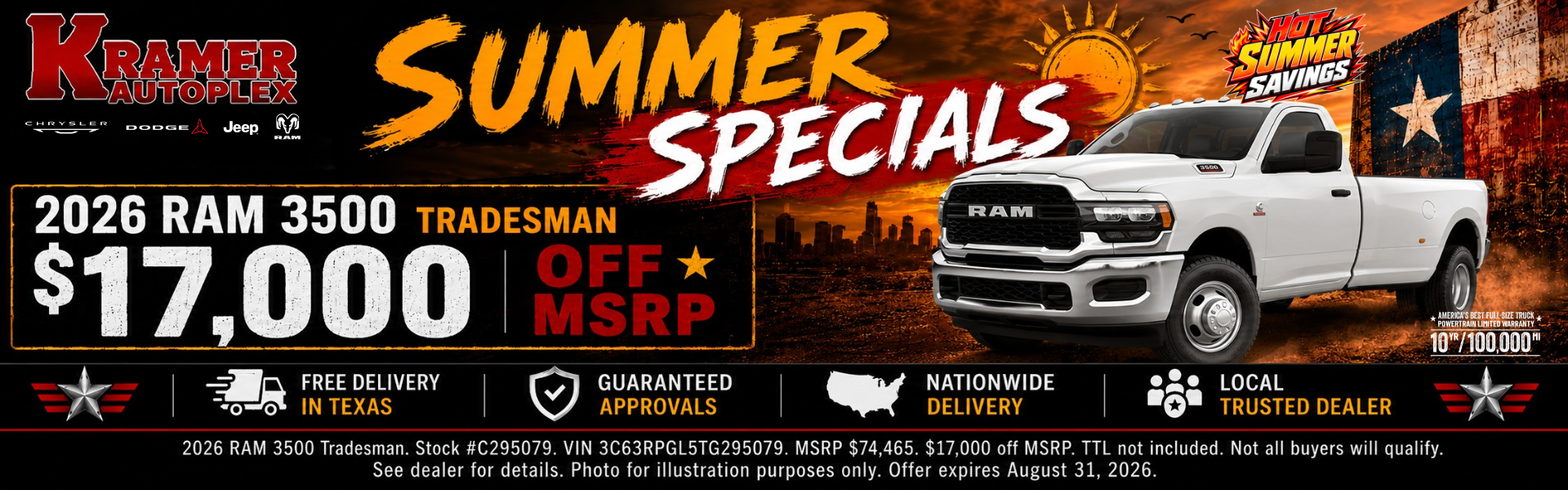 Kramer Autoplex August Incentives
