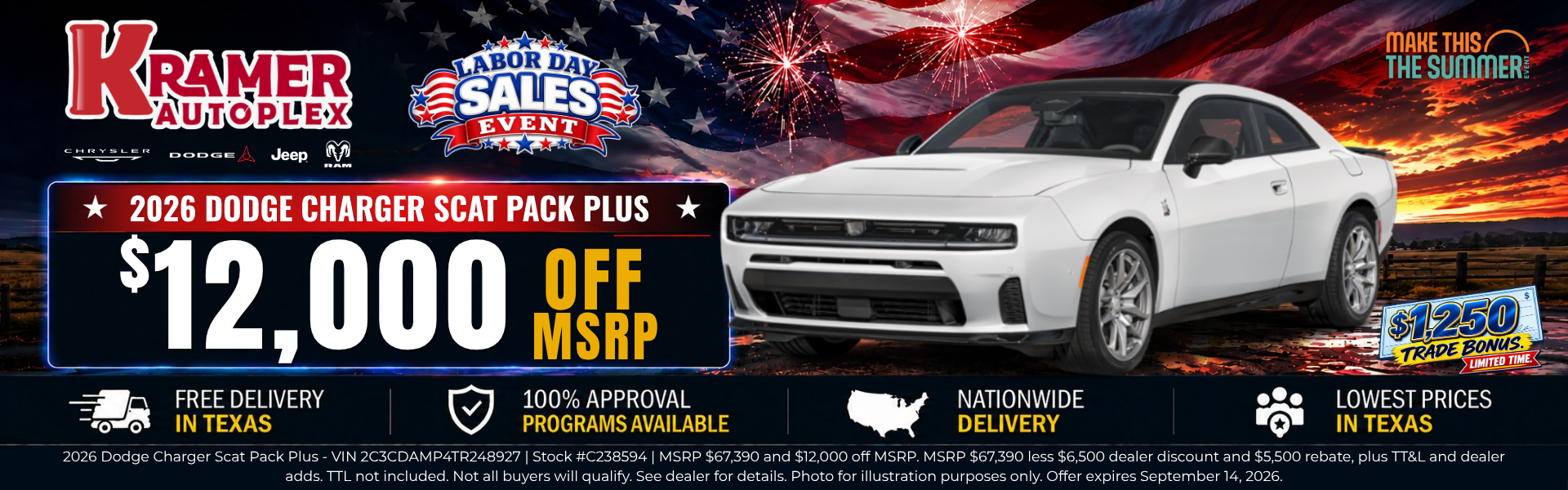 Kramer Autoplex September Incentives