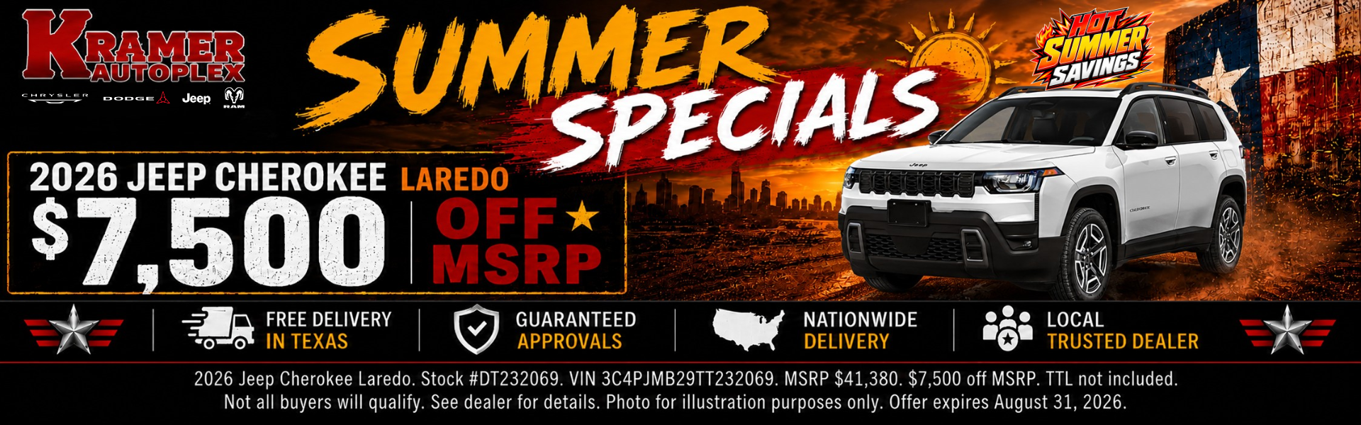 Kramer Autoplex August Incentives