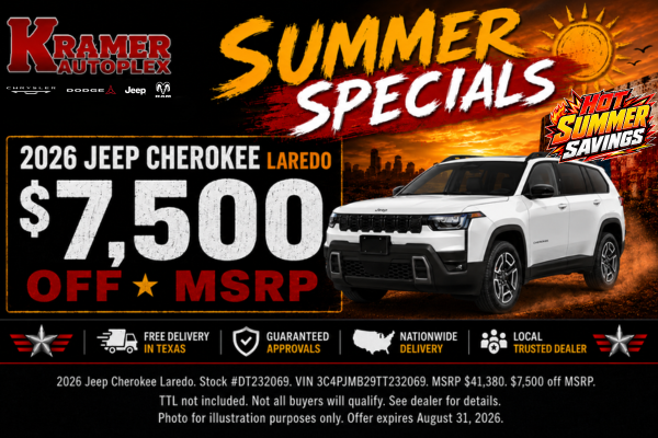Kramer Autoplex August Incentives