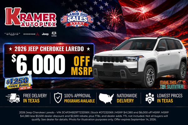 Kramer Autoplex September Incentives