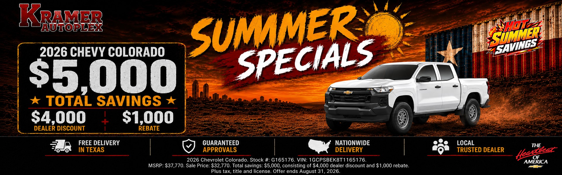 Kramer Autoplex August Incentives