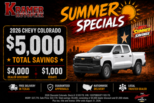 Kramer Autoplex August Incentives