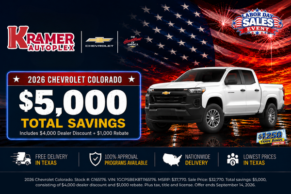 Kramer Autoplex September Incentives