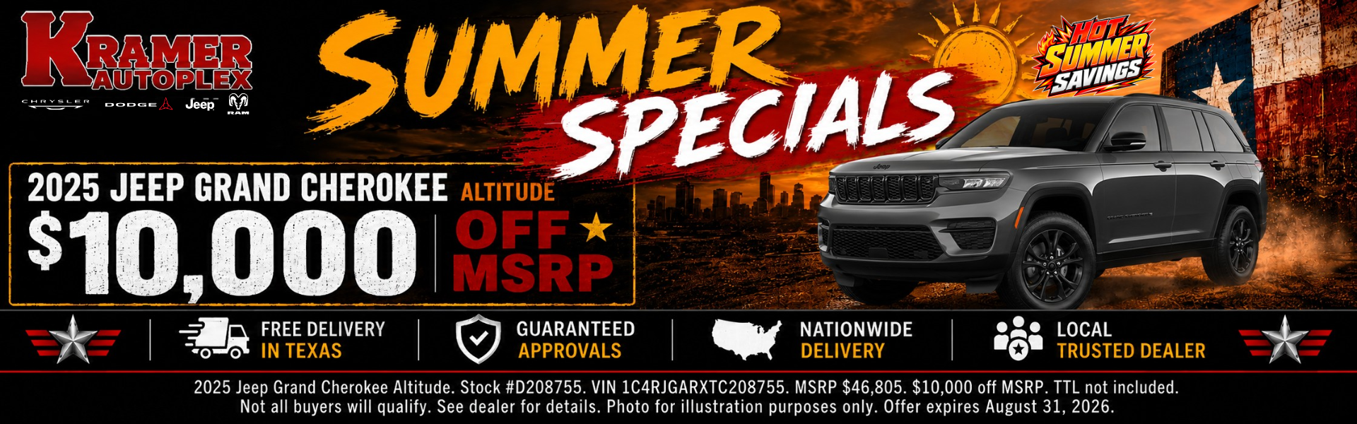 Kramer Autoplex August Incentives