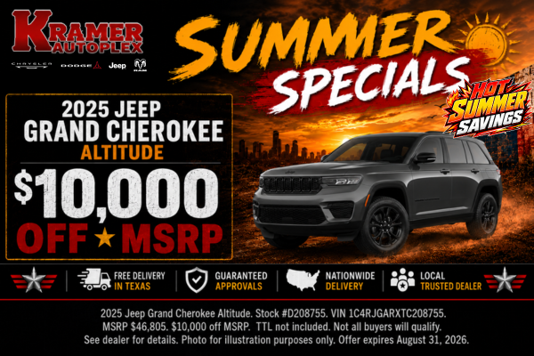 Kramer Autoplex August Incentives