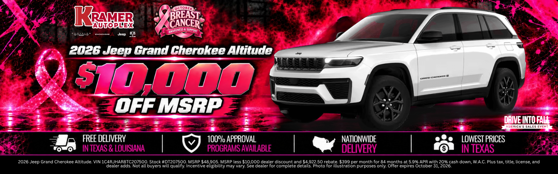 Kramer Autoplex October 2026 Incentives