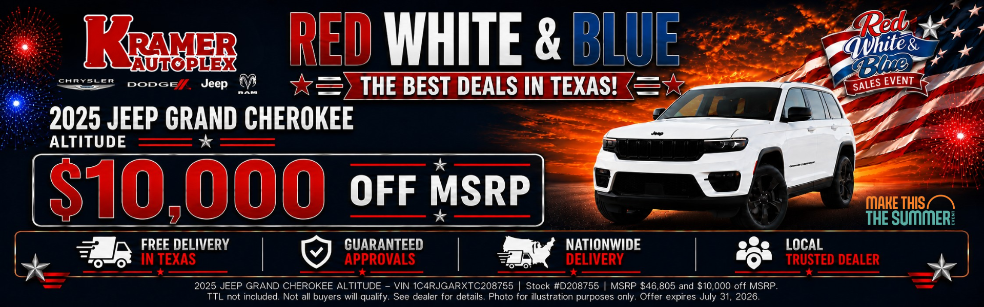 Kramer Autoplex July Incentives