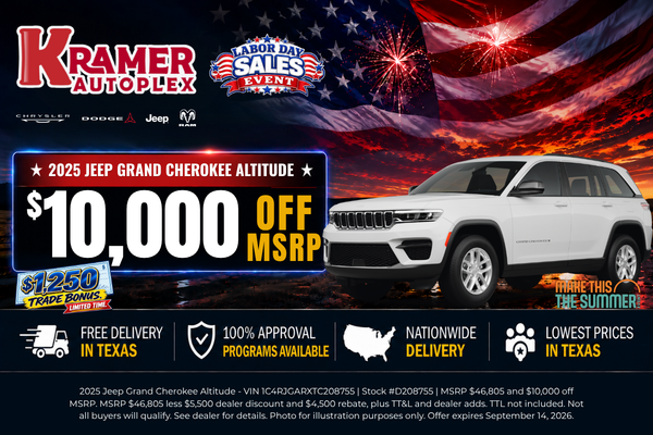 Kramer Autoplex September Incentives