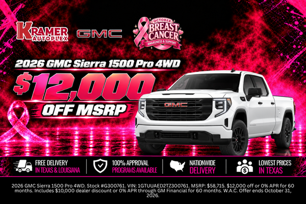 Kramer Autoplex October 2026 Incentives