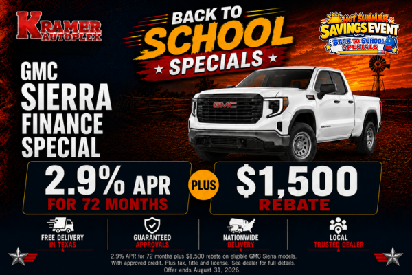 Kramer Autoplex August Incentives
